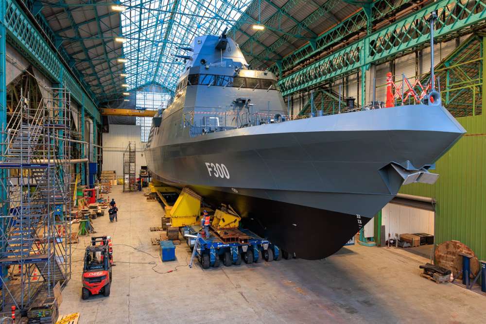 France Rolls Out First BR71 Mk II Corvette for Angolan Navy