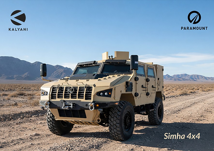Kalyani Strategic Systems and Paramount Unveil Simha 4×4 Modular Vehicle for Global Markets